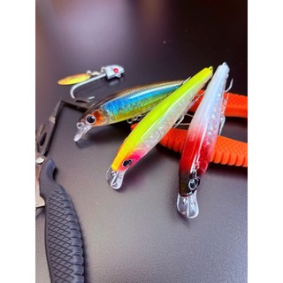 mồi câu lure chẽm măng chét nhòng minnow 90mm 10gam