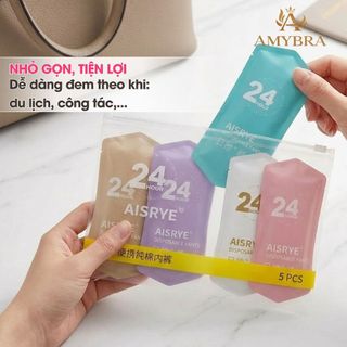 Set 5 Quần Lót Dùng 1 Lần Cho Nữ – Quần Lót Giấy Cotton Cao Cấp Mềm Mại Tiện Lợi Đi Du Lịch AMYBRA