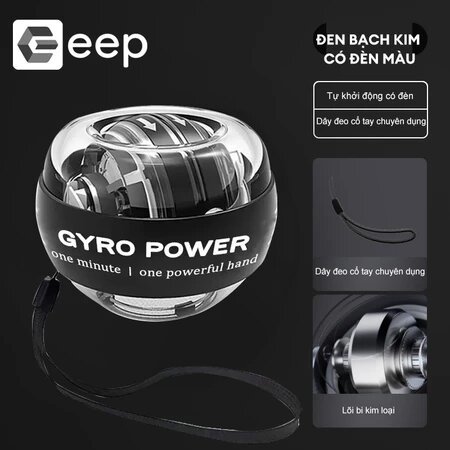 Bóng tập cổ tay GYRO BALL PRO tăng cường sức mạnh, phiên bản nâng cấp 2026 đèn màu, tăng lực xoay | BigBuy360 - bigbuy360.vn
