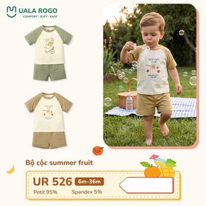 Bộ Cộc Tay Uala Rogo Cho Bé Trai Bé Gái UR518 UR520 UR523 UR299 UR526 UR074 UR065 UR075 UR517