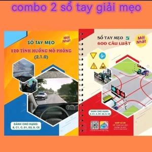 Combo 2 sổ tay meo 600 cau vs 120MP BCA dành cho hạng B C1 C D1 D2 D Ce Be De ..sổ tay giấy a5 a4