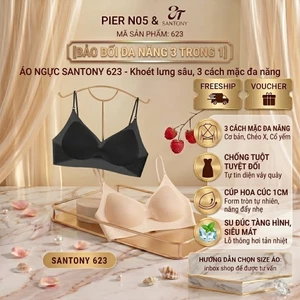 Áo Ngực Khoét Lưng Sâu Santony 623 - Giải Pháp 3 Kiểu Mặc Đa Năng, Chống Tuột Chuyên Dụng Cho Váy Quây & Đồ Sexy