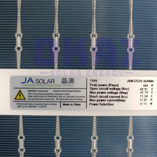 Ảnh 5 – Tấm pin năng lượng mặt trời JA Solar 595w 2 mặt kính JAM72D40-595/LB - DEEP BLUE 4.0 Pro