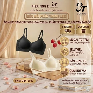 Áo Ngực Modal Tơ Tằm Santony 5103 (Bản 2026) - Phản Trọng Lực, Hồi Văn Tài Lộc PIER N°5