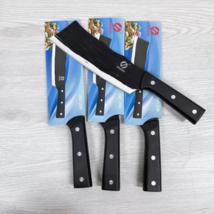 Combo 5 Dao Thái Chặt Japan Cán Nhựa Đen Siêu Bén – Dao Thái Thịt, Gọt Hoa Quả