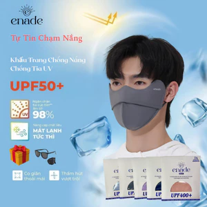 Khẩu Trang Vải Nửa Mặt Enade Chống Tia UV, Khẩu Trang Vải Chống Nắng Che Kín Mặt Chính Hãng ENADE