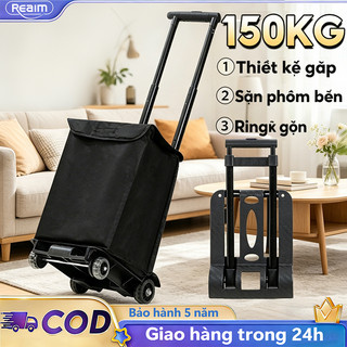Xe kéo hàng xe đẩy hàng gấp gọn Xe kéo hàng Lưu trữ tiện lợi Xe đẩy gia đình, tải trọng 200kg