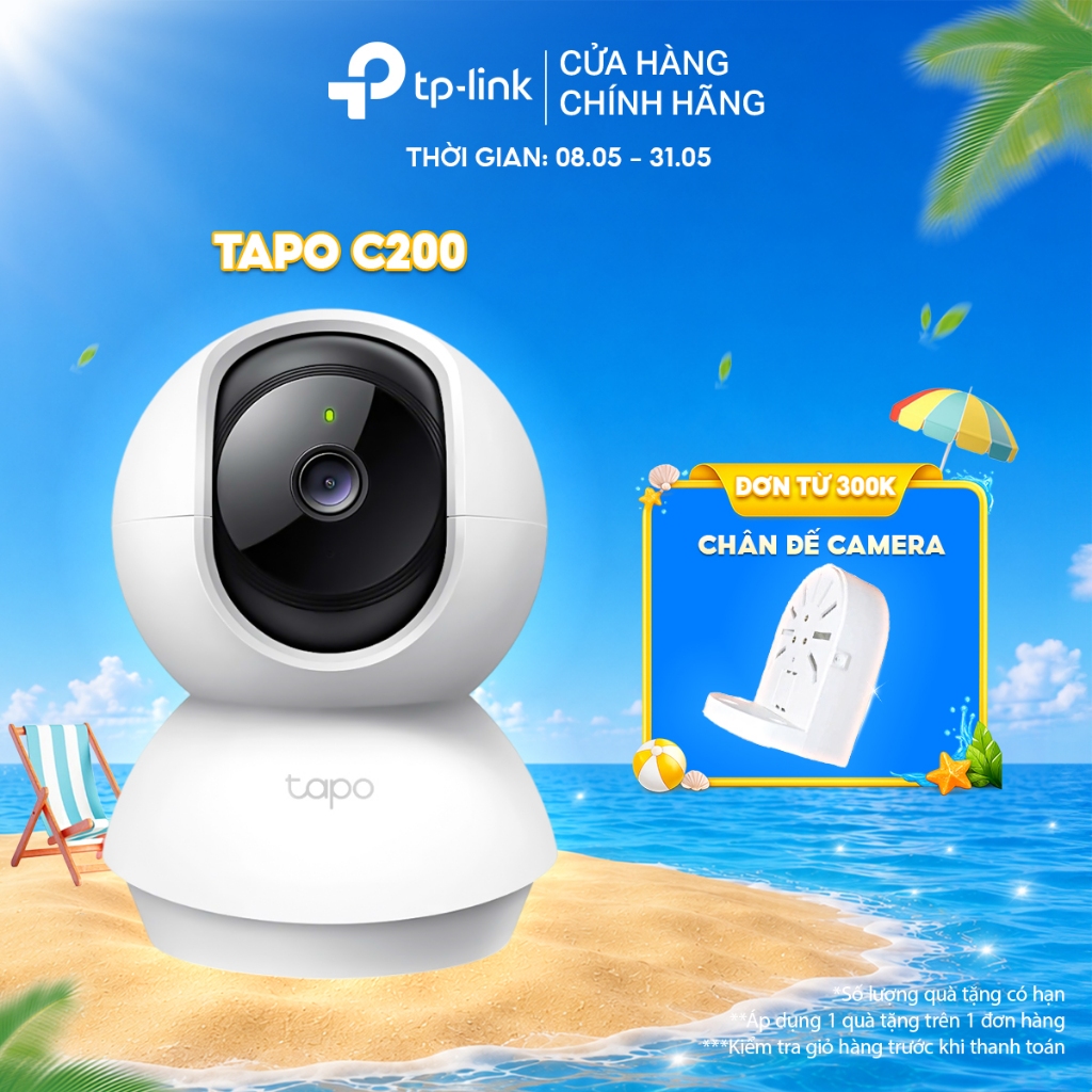 Camera Wifi Trong Nhà TP-Link Tapo C200/TC71/C211/C220/C202/C212/C222/C230 2MP/3MP/5MP/2K QHD Quay 360 độ - 1