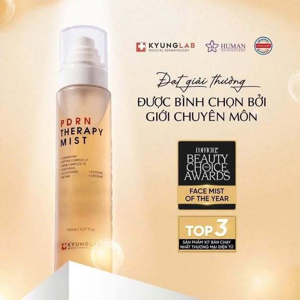 (Tặng 1m nạ PDRN)Xịt khoáng kyunglab PDRN chính hãng dưỡng ẩm, phục hồi da, chống lão hóa chai 150ml-ThyLee99