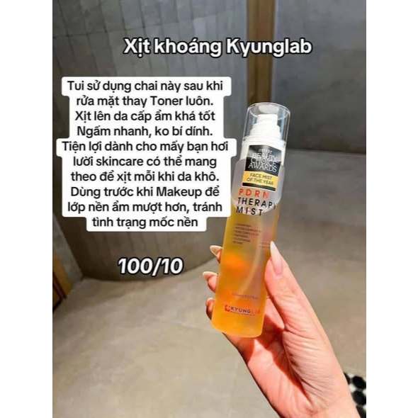 (Tặng 1m nạ PDRN)Xịt khoáng kyunglab PDRN chính hãng dưỡng ẩm, phục hồi da, chống lão hóa chai 150ml-ThyLee99