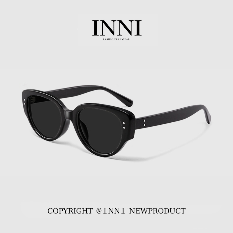 Kính Mát Phân Cực Mắt Oval INNI 9017 Chống UV400, Gọng Nhựa Dày Sang Trọng (Unisex)