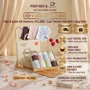 Set Quần Lót Santony Chocolate - Tencel 60S Mềm Mượt - Đáy Tơ Tằm Kháng Khuẩn (Box Quà) – SCL888
