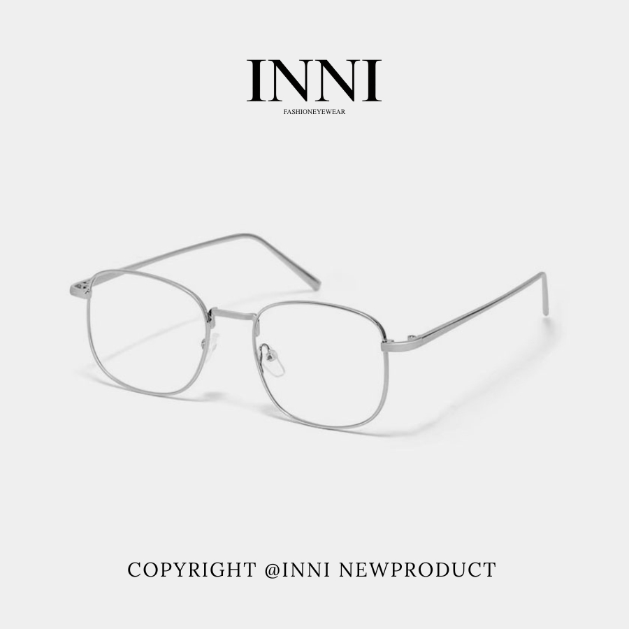 Kính mắt thời trang nam nữ INNI gọng kim loại sang chảnh, kính chống ánh sáng xanh 1705