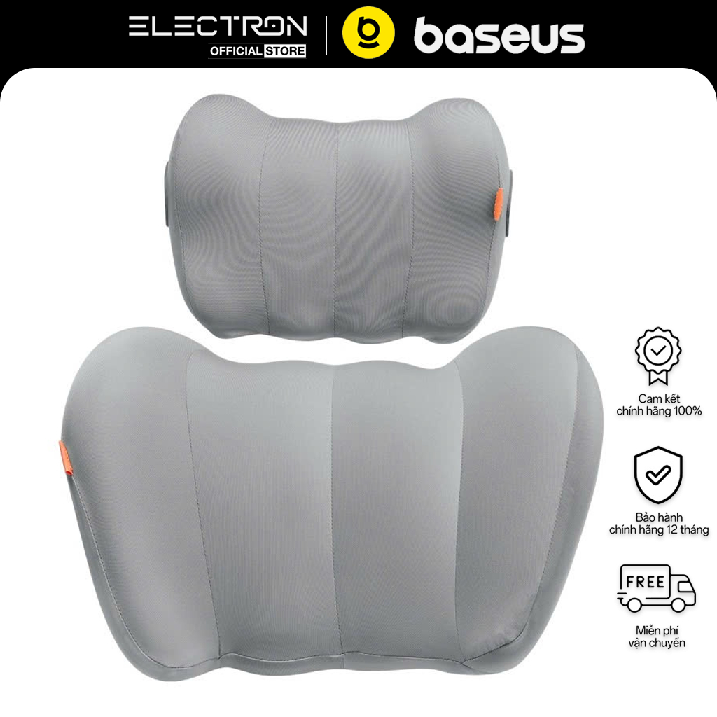 Gối Tựa Đầu Bằng Cotton Mềm Sử Dụng Trên Ô Tô Baseus ComfortRide Series Car Lumbar Có Mút Đệm Lưng 3D Hỗ Trợ Cột Sống