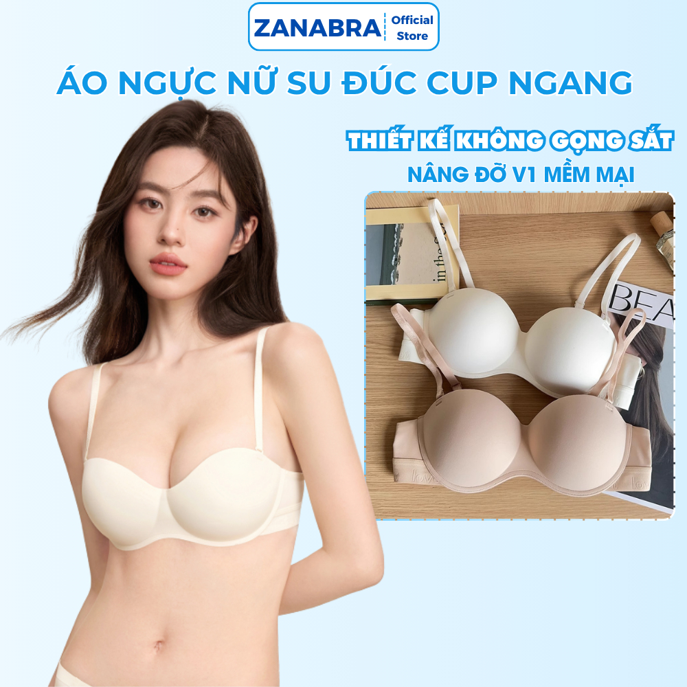 Áo Ngực Nữ Đúc Su Thoáng Mát Đệm Vừa  - Áo Lót Nữ Có Gọng Giả Tạo Khe Quyến Rũ Tinh Tế ZANABRA A9228