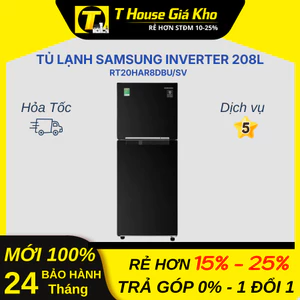 Tủ lạnh Samsung Inverter 208 lít RT20HAR8DBU/SV Tiết Kiệm Điện BH 24 Tháng