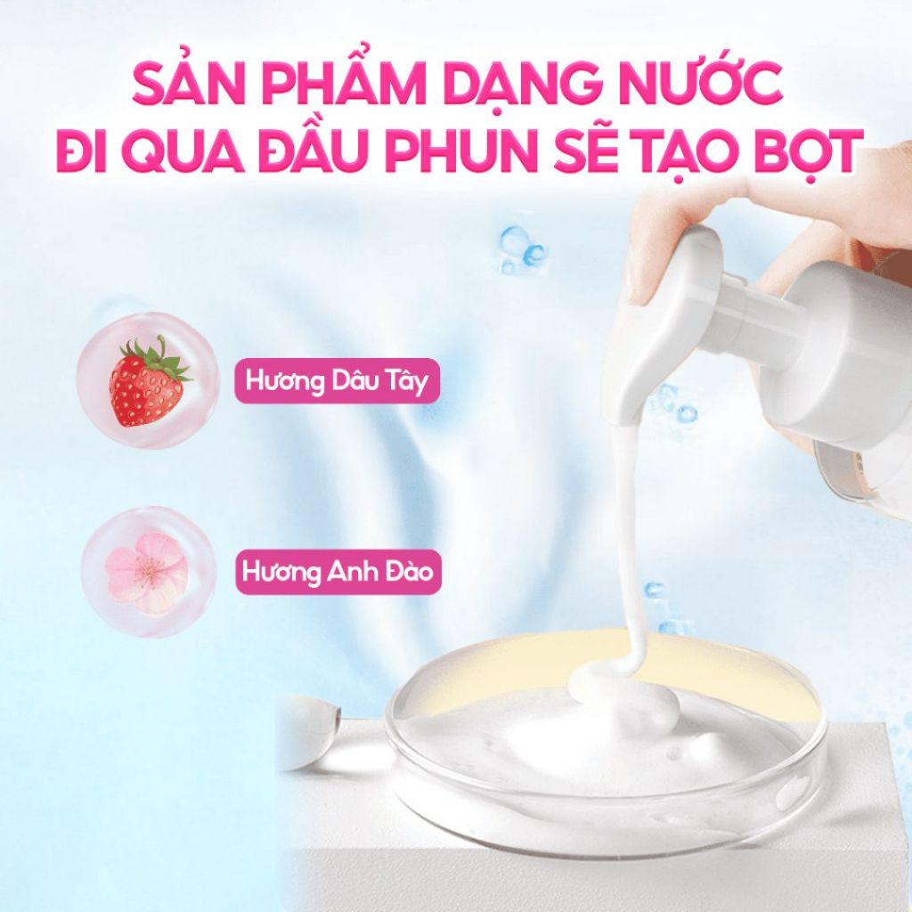 Nước Rửa Tay Bọt Tuyết CleanZ Aikomi 300ML (Làm Sạch, Diệt Khuẩn, An Toàn Cho Da Tay)