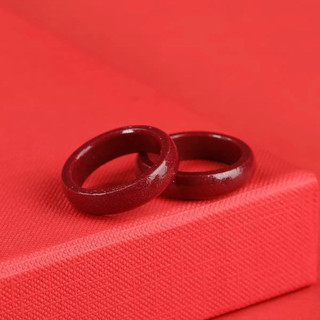 [ HOẢ TỐC ] NHẪN CHU SA (CINNABAR) ĐỎ KIM SA - PHONG THỦY BÌNH AN, MAY MẮN-  CHOU JEWELRY