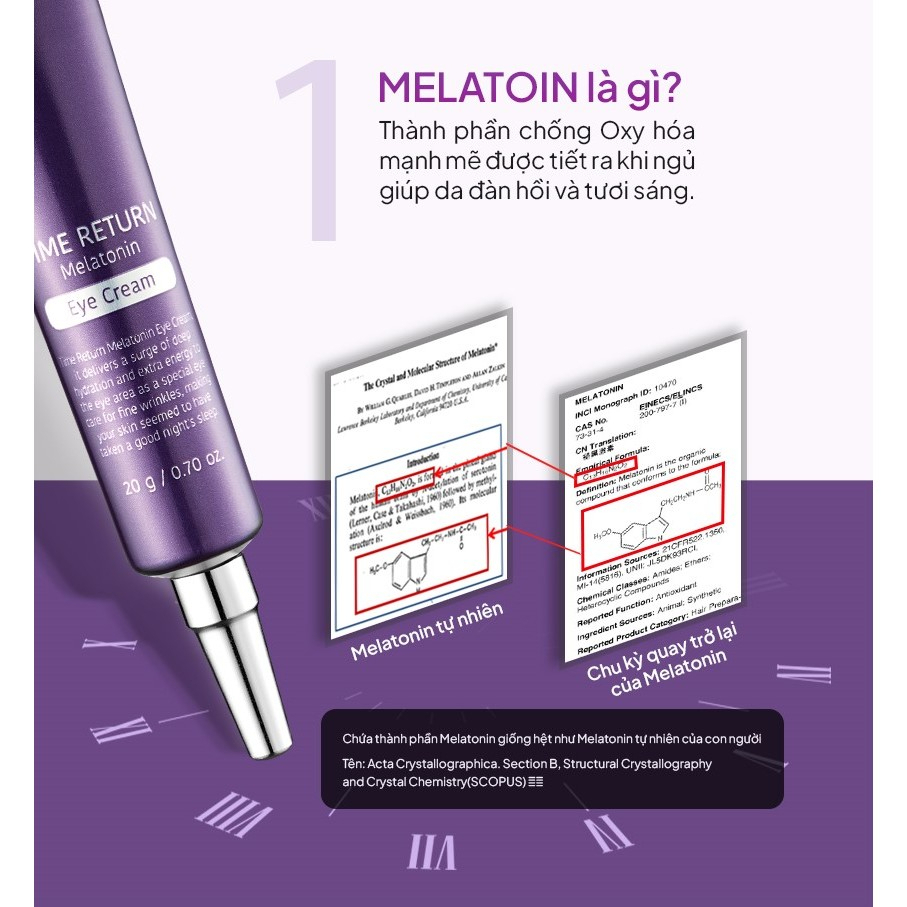 Kem Dưỡng Mắt Maxclinic Time Return Melatonn Eye Cream 20g