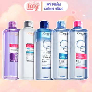Nước Tẩy Trang Loreal Paris Micellar Water 400ml, Nước Làm Sạch Dành Cho Moi Loại Da - MP Hương Ly