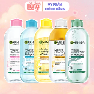 Nước làm sạch và tẩy trang Garnier Micellar Water dành cho mọi loại da 400ml