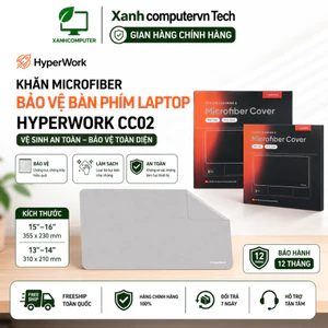 Khăn Microfiber Bảo Vệ Bàn Phím Laptop Hyperwork CC02 - Chính Hãng