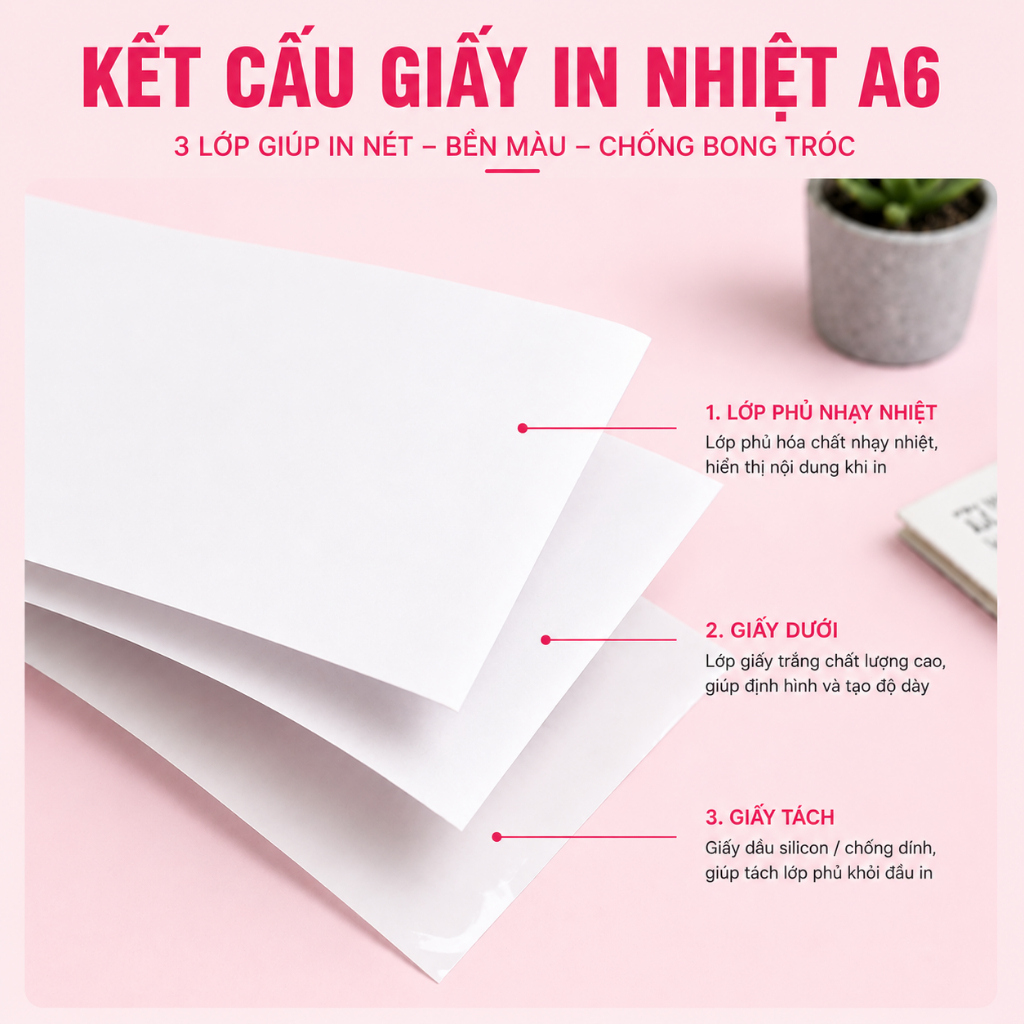 [3-6-10 TỆP] Tem nhiệt chống nước A6 100x150 | Tem vận đơn Shopee TikTok | Bám dính tốt | Không phai chữ