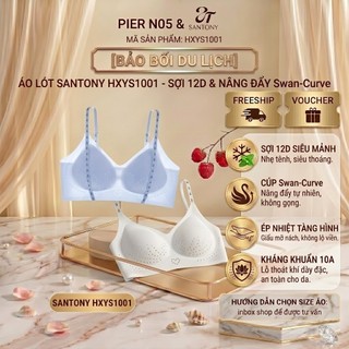 Áo Lót Nữ Santony HXYS1001 - Công Nghệ Sợi Siêu Mảnh 12D, Cúp Nâng Swan-Curve Tàng Hình