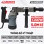 Máy Đục Bê Tông BOSSUN BS-DH0817PRO 1350W – Đầu Gài 17mm, Lực Đập 15J, Chống Rung, Dây Đồng 100%, Tặng 2 Mũi Đục