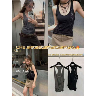 QCL1 C1289 Áo ba lỗ phối khoen mới về siêu hot siêu chất(Freesize)