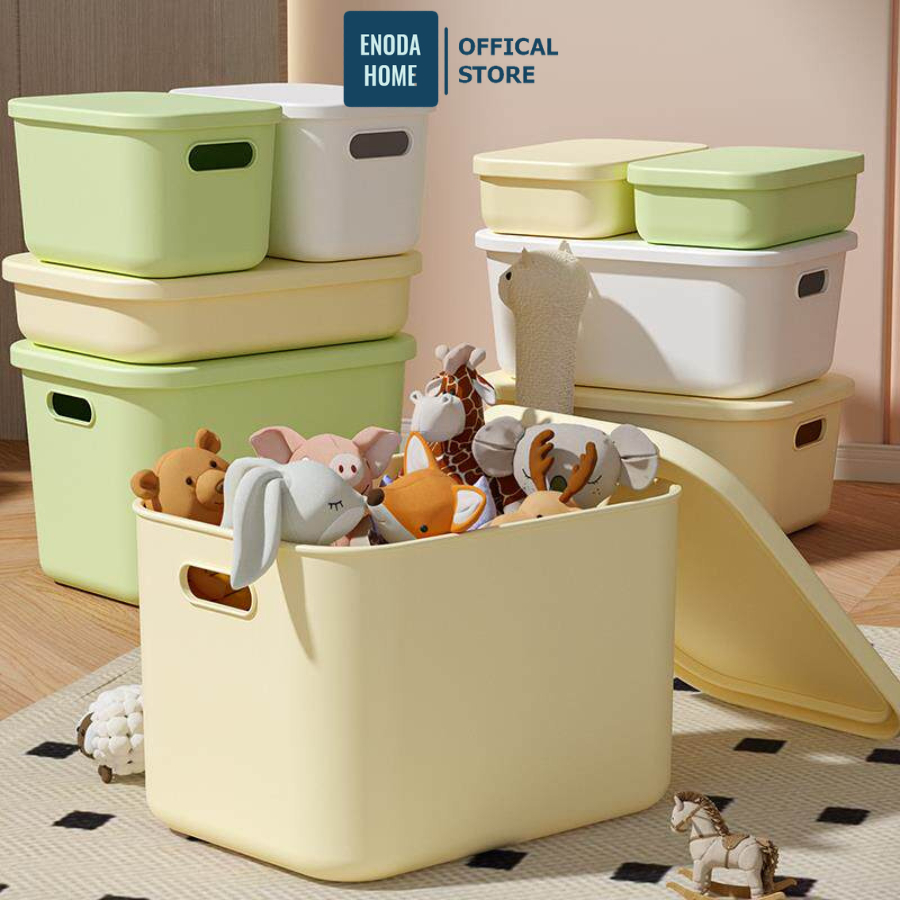 Hộp Đựng Đồ Đa Năng ENODA HOME, Hộp Nhựa Đựng Đồ Chơi Có Nắp, Đựng Mĩ Phẩm, Đồ Bỉm Sữa, Đồ Dùng Gia Đình Q030