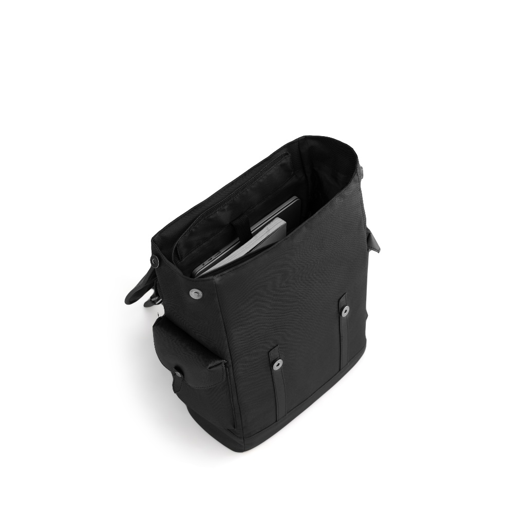 Balo ZOROS Thời Trang Unisex Cặp Đựng Laptop Đi Học Nam Nữ Vải Phối PVC Trượt Nước | MONZI