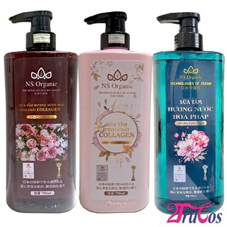 Sữa tắm tinh chất Collagen NS Organic Perfume Shower Gel 750ml (lưu hương nước hoa > 2h) 2Trucos