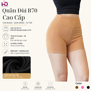 Quần đũi vừa nữ, model: 99079.1.B70 - Chất liệu thun poly co giãn thoáng mát - GYM YOGA & AEROBIC