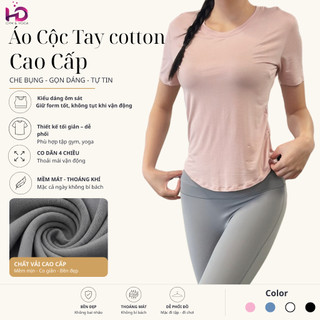 Áo cộc tay nữ,model DWY115179.1.151 TUẤN HD Chất Mềm Mát Mặc Tập Gym Yoga Chạy Bộ Thoải Mái - A124