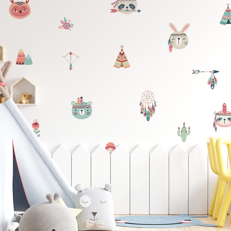 Sticker Decal Dán Tường Mẫu Động Vật 9 Có Keo Sẵn - Trang Trí Cửa Kính - Decor Quán Cafe - Phòng Ngủ