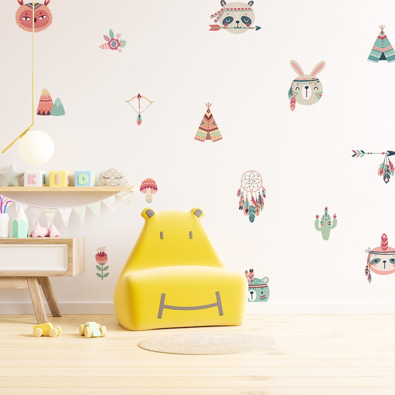 Sticker Decal Dán Tường Mẫu Động Vật 9 Có Keo Sẵn - Trang Trí Cửa Kính - Decor Quán Cafe - Phòng Ngủ