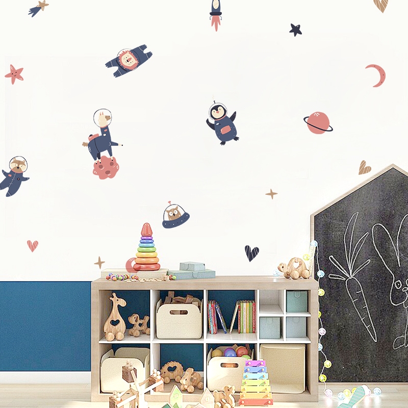 Sticker Decal Dán Tường Mẫu Động Vật 10 Có Keo Sẵn - Trang Trí Cửa Kính - Decor Phòng Ngủ