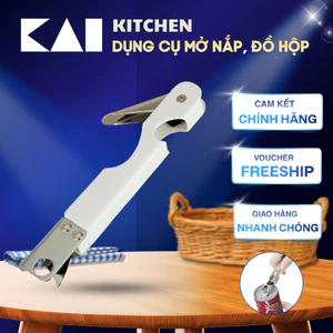 Dụng cụ khui mở nắp hộp lon đa năng Kai House Select can/ bottle opener bằng thép không rỉ DH7175