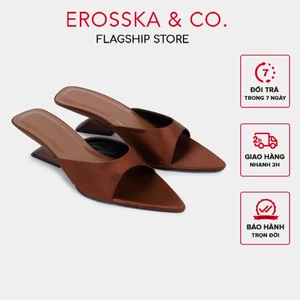 - Guốc cao gót nữ mũi nhọn kiểu dáng trendy màu đen cao 5cm - EM152