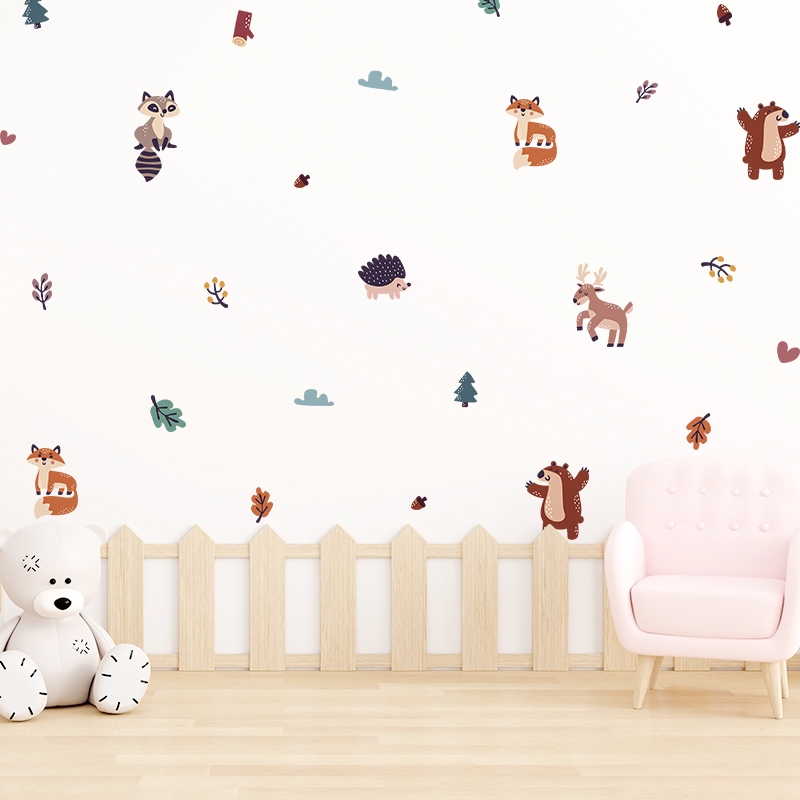 Sticker Decal Dán Tường Mẫu Động Vật 11 Có Keo Sẵn - Trang Trí Cửa Kính - Decor Phòng Ngủ