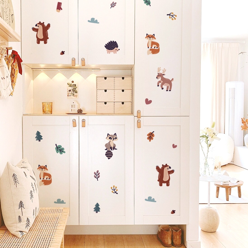 Sticker Decal Dán Tường Mẫu Động Vật 11 Có Keo Sẵn - Trang Trí Cửa Kính - Decor Phòng Ngủ