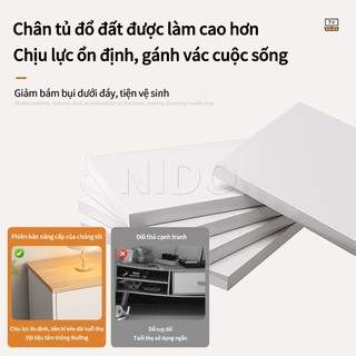Nido Tủ Tivi Kệ Tivi 2 Cánh 2 Ngăn Kéo, Kệ TV Gỗ Đặt Sàn Phòng Khách Hiện Đại Đa Năng Nhiều Màu
