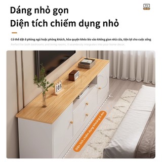Nido Tủ Tivi Kệ Tivi 2 Cánh 2 Ngăn Kéo, Kệ TV Gỗ Đặt Sàn Phòng Khách Hiện Đại Đa Năng Nhiều Màu
