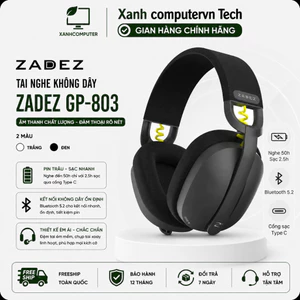 Tai nghe ZADEZ không dây GP-803, thiết kế trẻ trung, chất liệu cao cấp bền bỉ - Hàng Chính Hãng