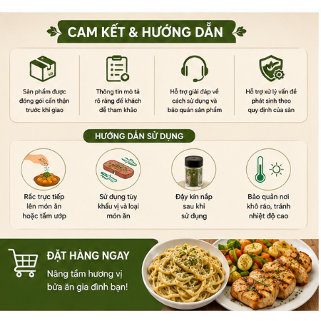 Muối Tỏi Rau Mùi Tây Parsley Garlic Salt (210g) - Gia Vị Ướp Steak, Làm Bánh Mì Bơ Tỏi Chuẩn Vị Âu Luka Food