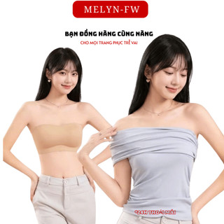 Áo lót nữ không dây nâng vòng 1 MELYN-FW, áo quây nữ su lạnh gom quả chống trượt hàng loại đẹp Q126