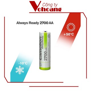 Bộ 6 viên pin sạc AA Camelion MẪU MỚI 2700mAh Cam kết chính hãng full VAT