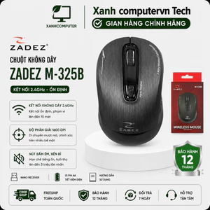 Chuột không dây Zadez M-325B đen - Hàng chính hãng