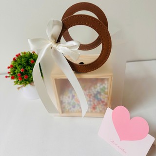 (Tặng ruy băng, thiệp) Hộp gỗ sang trọng kt 12*12*8cm, hộp quà tặng tiền, tặng đồ trang sức, hộp quà sinh nhật, valentin